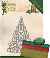 Kerstboom met Hobbydots - Christmas in Gold Dies van Amy Design