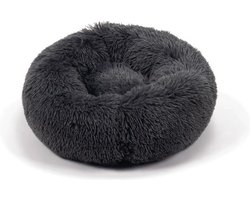 Beeztees Yali - Hondenmand - Pluche - Fluffy - Grijs - Diam. 50 cm