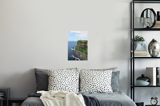 Muurstickers - Sticker Folie - De groene Kliffen van Moher in Ierland - 20x30 cm - Plakfolie - Muurstickers Kinderkamer - Zelfklevend Behang - Zelfklevend behangpapier - Stickerfolie