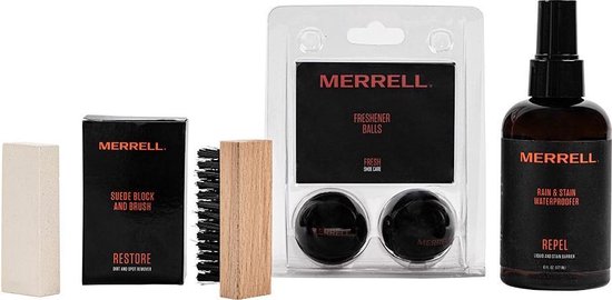 rol Peer Direct Merrell Set -Schoenverzorging - Block & Brush/ Rain & Stain/ Freshener  Balls - Voor de... | bol.com