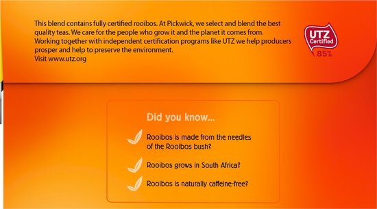 Pickwick Harmony Original Rooibos Tea - 6x 40 sachets individuels