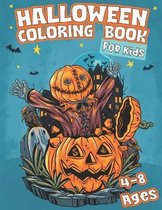 Halloween coloring book for kids 4-8 ages