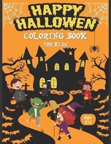 Happy Halloween Coloring Book For Kids Ages 2-4