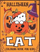Halloween Cat Coloring Book For Kids
