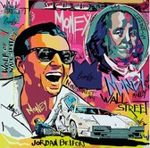 ✅ UNIEK 1 van de 10 -Wolf Of Wall Street - Kunstwerk Canvas 100x100 cm - groot - Print op Canvas schilderij - CUSTOM LUXURY WALL ART - FILM ART - CUSTOM WALL ART - CUSTOM DESIGN -