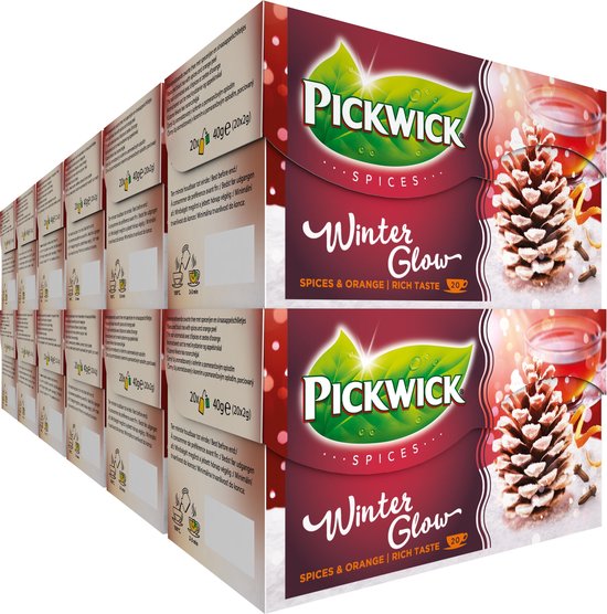 Pickwick Spices Winterglow Zwarte Thee - 12 x 20 Zakjes