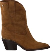 Notre-V Ah68 Enkellaarsjes - Enkelboots - Dames - Cognac - Maat 38