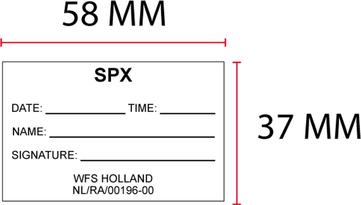 Stempelplaatje Colop 2600