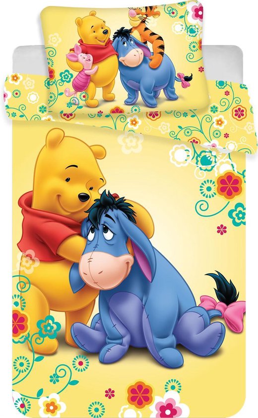 Disney Winnie The Pooh Baby Dekbedovertrek 100 X 135 Cm Geel Bol Com