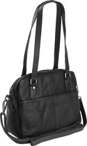 The Chesterfield Brand Schoudertas Schoudertas Bilbao Bowlingbag Black Zwart