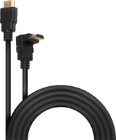 Câble HDMI 1.4 droit au coin - 2 mètres