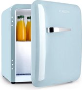 Klarstein Audrey mini-koelkast 37 liter : koelvak 32 liter / 2 sterren vriesvak 5 liter - 39 dB - LED lamp - retro-stijl - pastelblauw