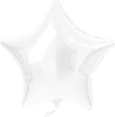 Folat - Folieballon Ster Wit - 48 cm
