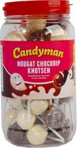 Candyman - Nougat Chocodip Knotsen - 50 stuks