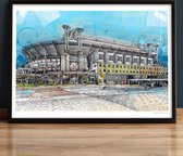 de ArenA stadion schilderij (reproductie) 71x51cm
