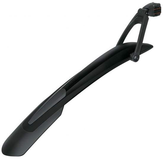 Zwart SKS X-Blade achterspatbord voor 28/29 inch wielen met verstelbaar bevestigingsmechanisme.
