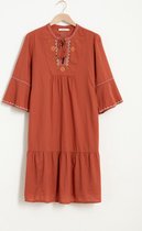 Sissy-Boy - Donkerrode jurk met geborduurde details