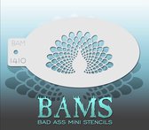 Bad Ass Stencil Nr. 1410 - BAM1410 - Schmink sjabloon - Bad Ass mini - Geschikt voor schmink en airbrush