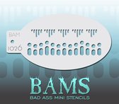 Bad Ass Stencil Nr. 1026 - BAM1026 - Schmink sjabloon - Bad Ass mini - Geschikt voor schmink en airbrush