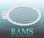 Bad Ass Stencil Nr. 4007 - BAM4007 - Schmink sjabloon - Bad Ass mini - Geschikt voor schmink en airbrush
