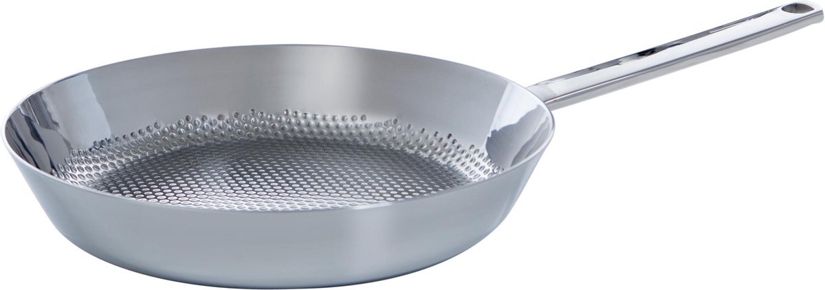 BK Conical Deluxe Koekenpan Ø 28 cm - Reliëf RVS - Inductie