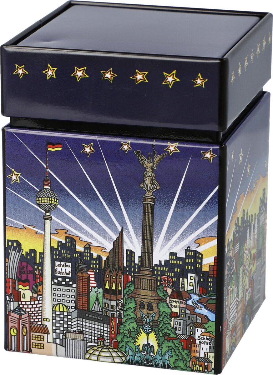 Goebel - Charles Fazzini | Theedoos My Berlin Your Berlin | Metaal - 11cm - bewaardoos
