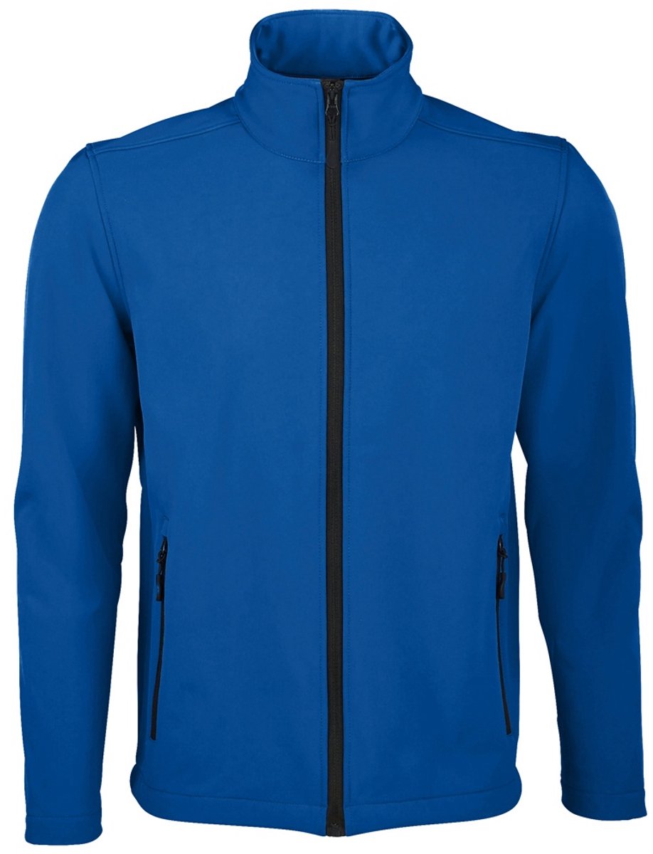 SOLS Heren Race Full Zip Water Repellent Softshell Jacket Koningsblauw