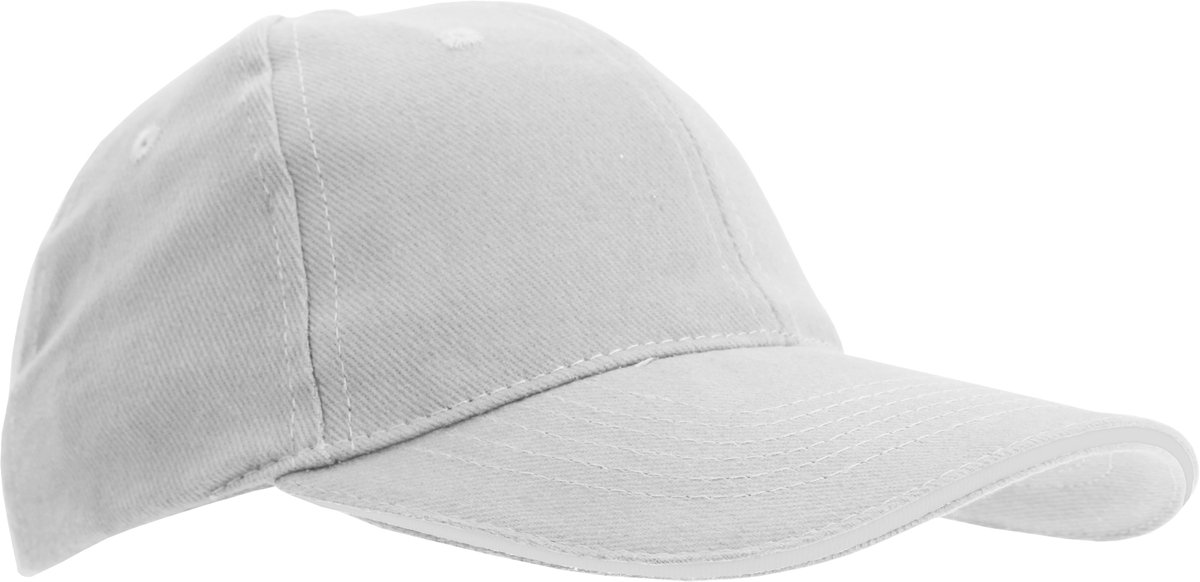 SOLS Unisex Buffalo 6 Panel Baseball Cap (Wit)