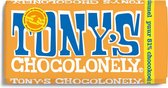 NIEUW Tony's Chocolonely Puur Citroenkaramel Chocokoek Chocolade Reep - 180 gram - Vegan