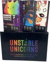 Afbeelding van het spelletje Unstable Unicorns - Black Box edition + rainbow , dragons & NSFW expansion - uitbreiding