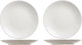 4x stuks diner bord Turbolino ivoor wit 27 cm - Dinerborden