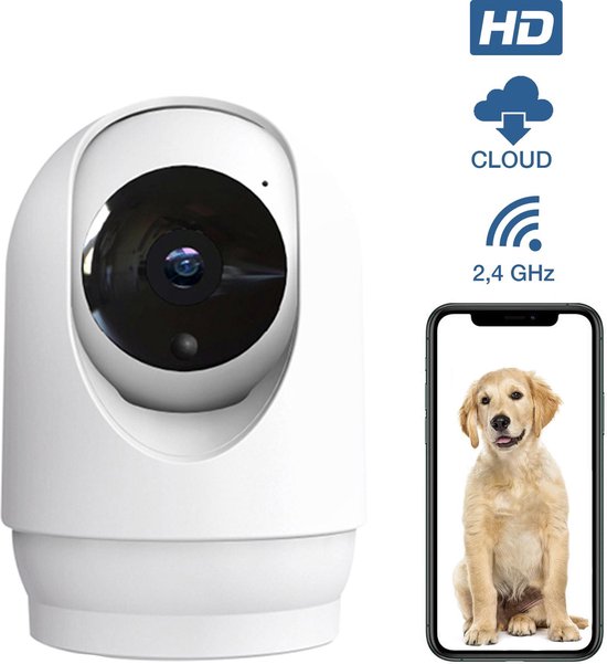 Wifi Camera Beveiliging - Binnen - Beveiligingscamera- Hondencamera – Huisdier - Dog - met App