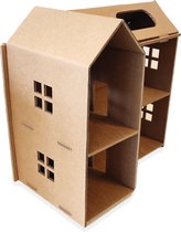 Kartonnen Poppenhuis - Cadeau van Duurzaam Karton - Hobbykarton - KarTent