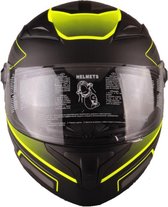 HELM VITO FALCONE INTEGRAAL + ZONNEVIZIER MAT ZWART / GROEN M