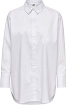 Jacqueline de Yong Blouse Jdymio L/s Long Shirt Wvn Noos 15233486 White Dames Maat - W36