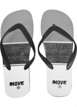 Sorprese – slippers – Move grijs-wit – maat 40 – slippers heren – teenslippers – teenslippers heren