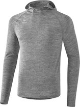 Erima Longsleeve met Capuchon Grijs Melange Maat M