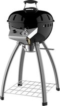 Accente Outdoor Gas BBQ - ø 45 cm- Inclusief Grillplaat & Gasslang - Zwart