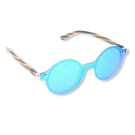 BEINGBAR Eyewear "Model 14" Sustainable Bamboo Sunglasses van BEINGBAR — afbeelding 5