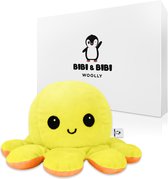 Bibi & Bibi – Octopus Mood Knuffel Origineel – Geel/Oranje – Woolly
