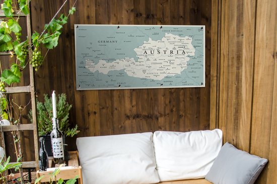 Carte Vintage de l'Autriche 120x80 cm