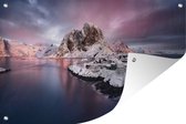 Tuinposters buiten Lofoten Noorwegen fotoprint - 90x60 cm - Tuindoek - Buitenposter