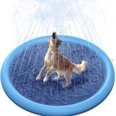 Hondenzwembad - Honden bad met sproeier - Koelmat - Huisdieren - Verkoeling - Water - Zomer - Speelgoed - Hond of Kat - 150 x 150 CM