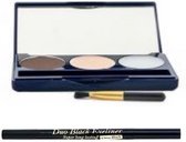Bolero Cosmetics - Gift Set - Eyebrowkit Dark Brown - Eyeliner Duo Black