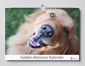 Golden Retriever  verjaardagskalender | Golden Retrievers wandkalender |kalender 35x24 cm | Verjaardagskalender Volwassenen