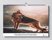 Astuce cadeau ! Calendrier d'anniversaire de Herder allemand | Calendrier des Bergers Allemands 2021 | Calendrier d'anniversaire 35x24 cm