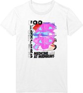 Foo Fighters - Medicine At Midnight Tilt Heren T-shirt - S - Wit