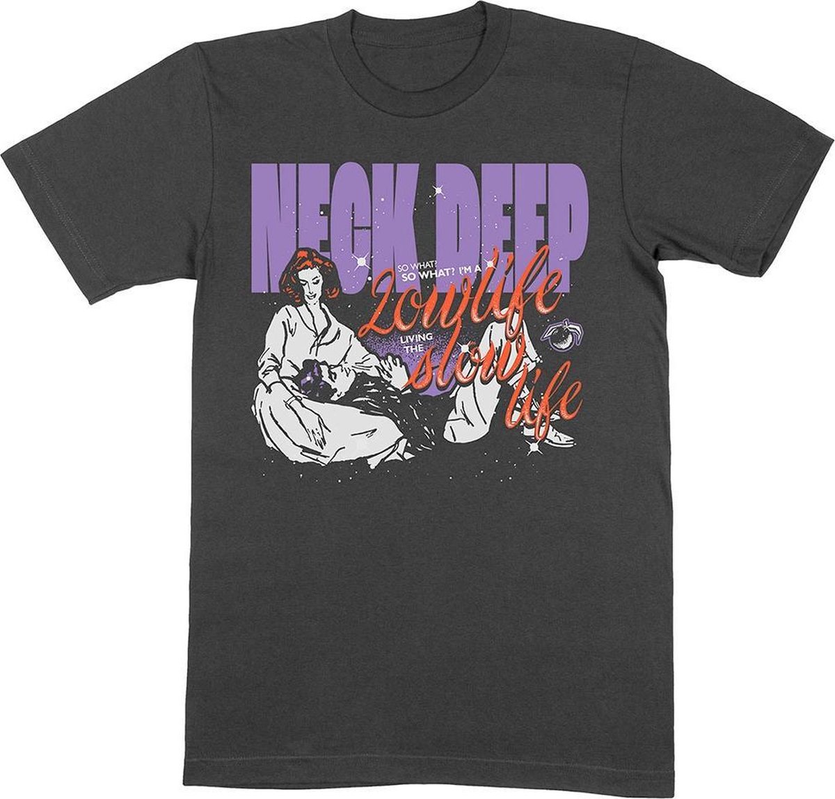 Neck Deep - Lowlife Couple Heren Tshirt - M - Zwart