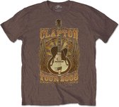 Eric Clapton - Tour 2008 Heren T-shirt - M - Bruin