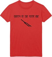 Queens Of The Stone Age Heren Tshirt -XL- Deaf Songs Rood